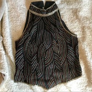 Vintage Beaded Papell Boutique Evening Top